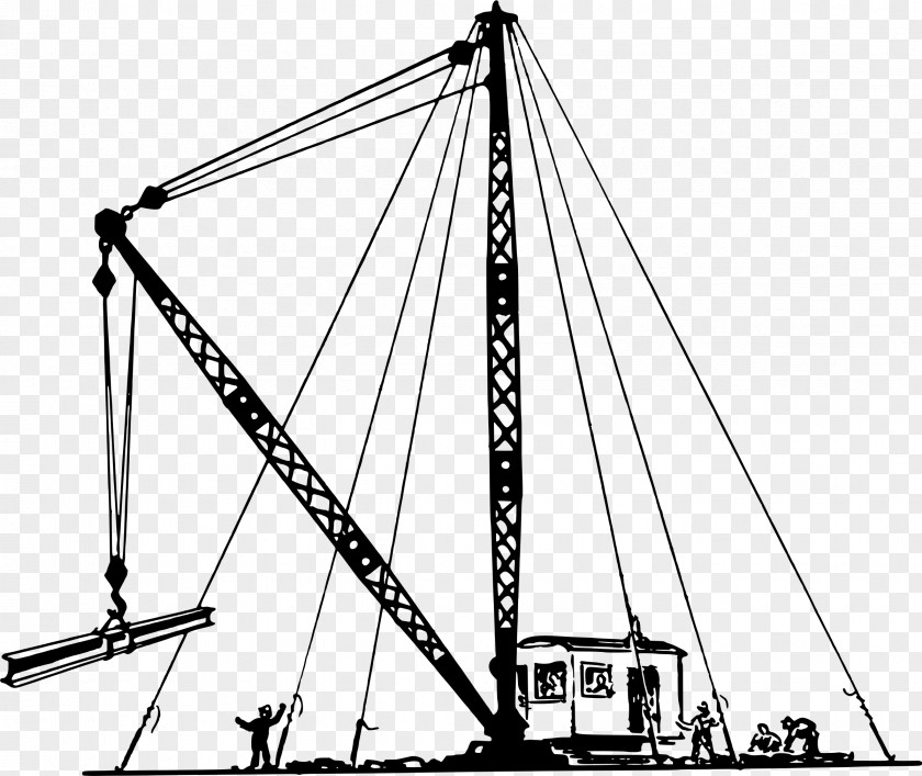 Crane Derrick Ship Building Clip Art PNG