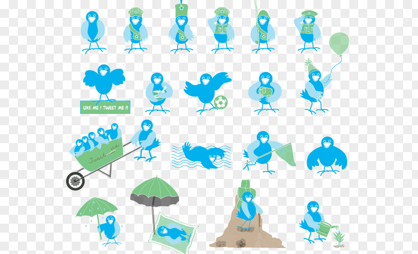 Cute Bird Twitter Clip Art PNG