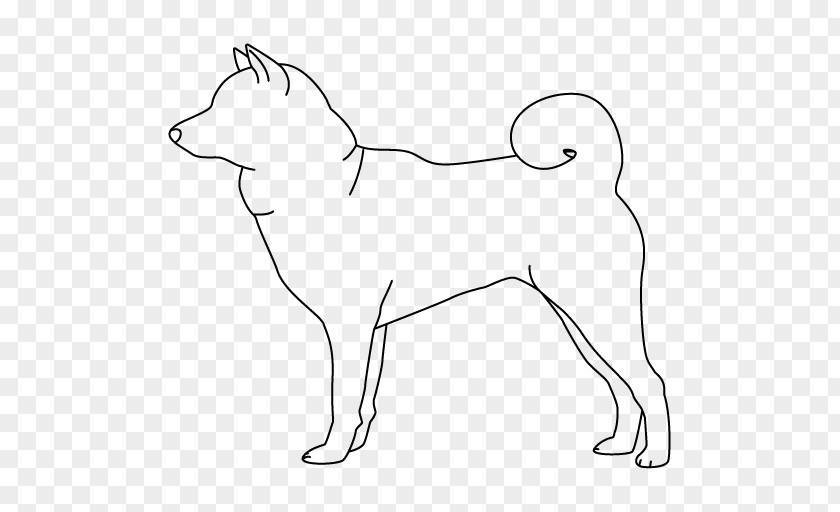 Dog Breed Whiskers Snout Line Art PNG