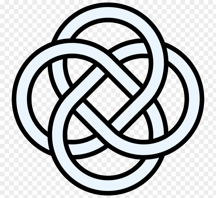 Symmetrical Vector Celtic Knot Art Clip PNG