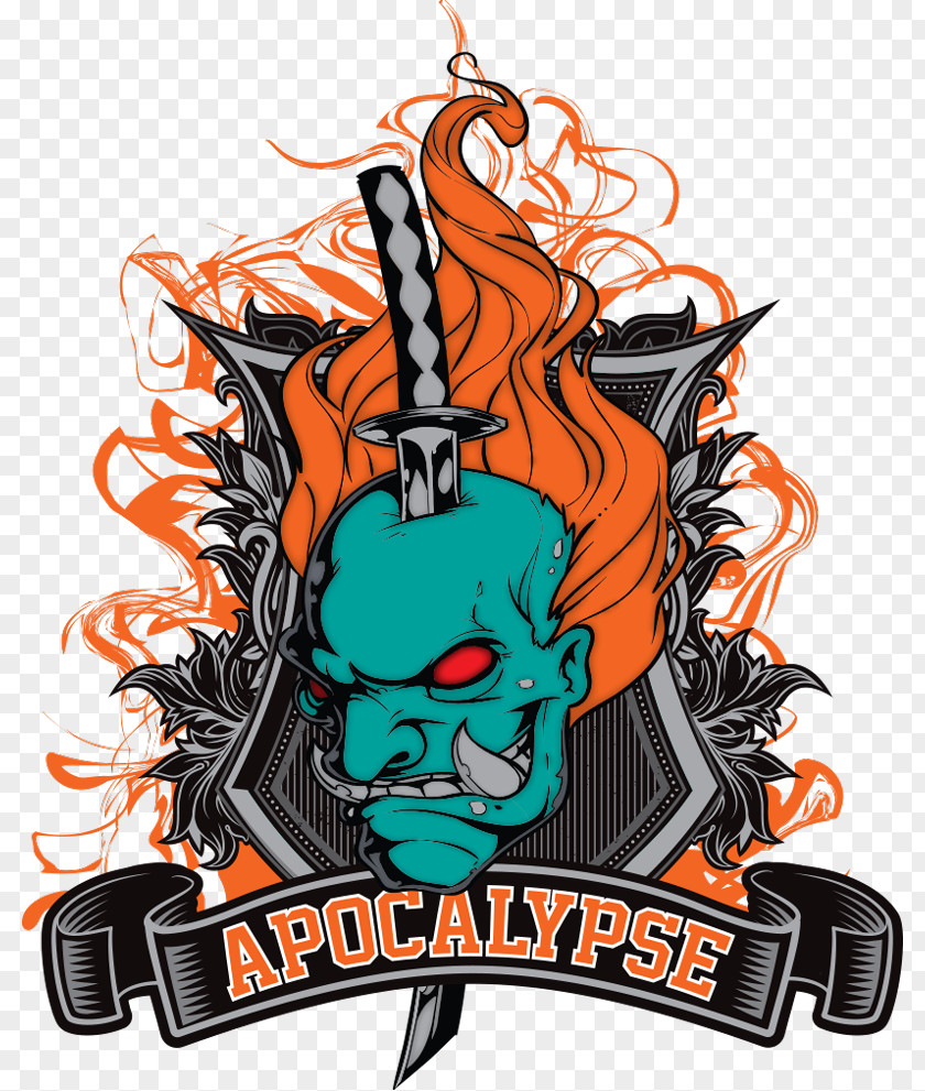 Apocalypse Logo Sleeve Career Portfolio Graphic Design PNG
