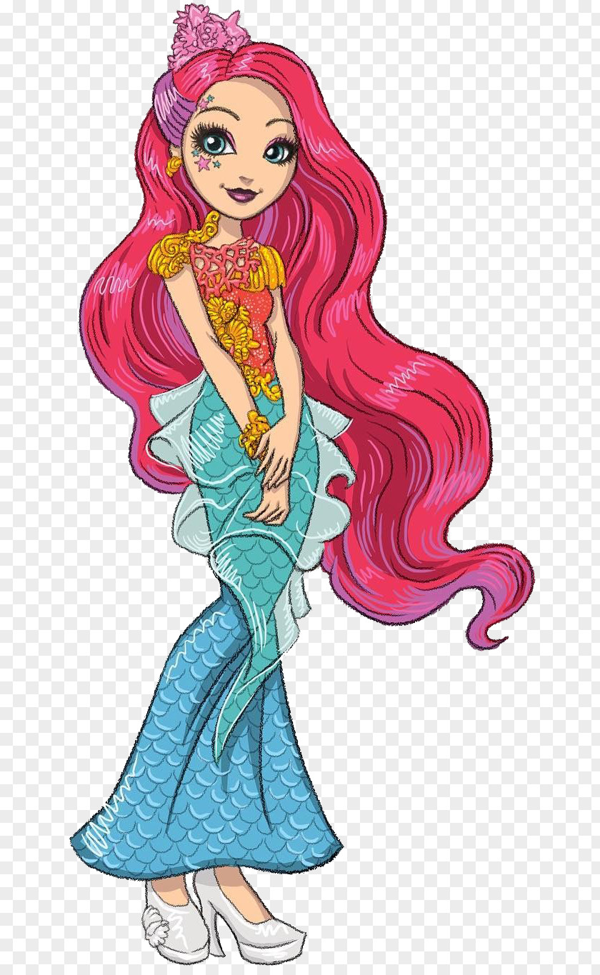 Mermaid The Little Ever After High Meeshell Doll Ariel PNG