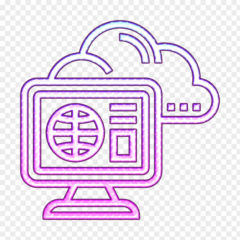 Website Icon Cloud Data Management PNG