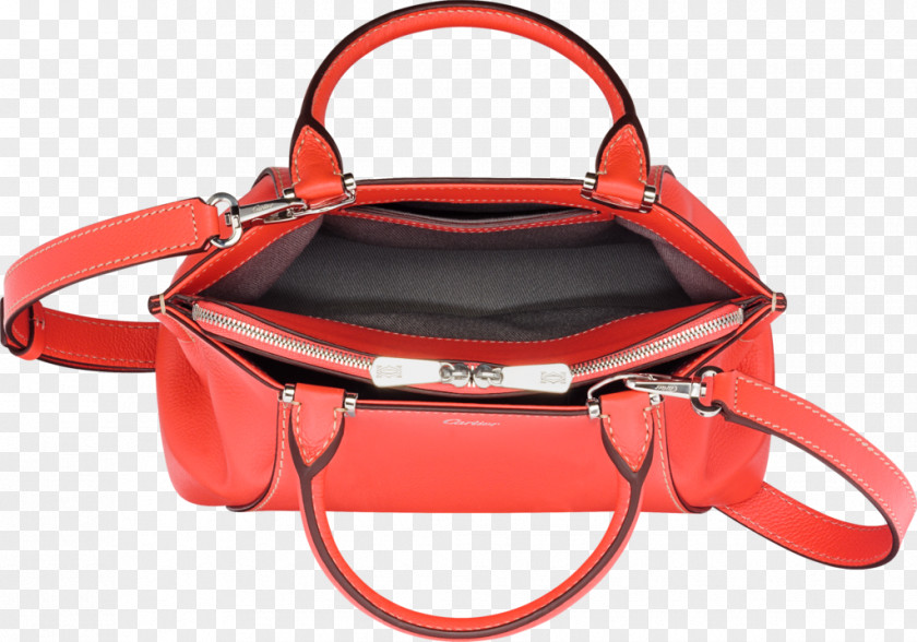 Bag Cartier Handbag Leather Coral Color PNG