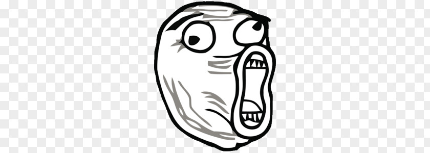 Open Mouth Troll Face PNG Face, LOL meme face clipart PNG