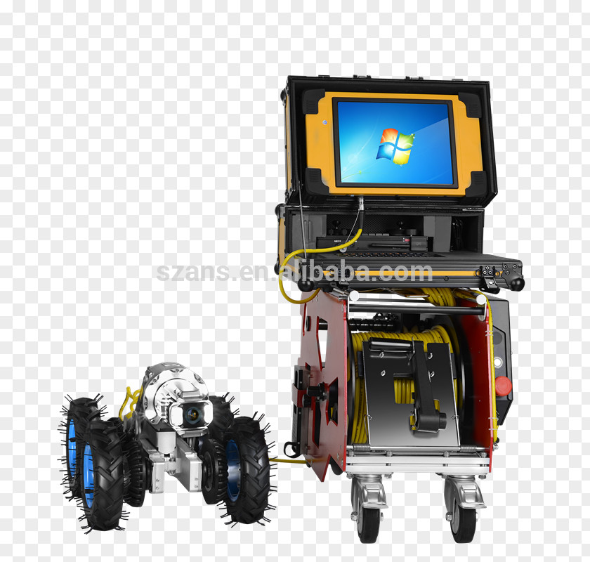 Robot Pipeline Video Inspection Technology System PNG