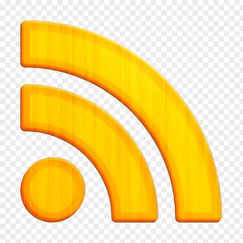 Yellow Rss Icon PNG