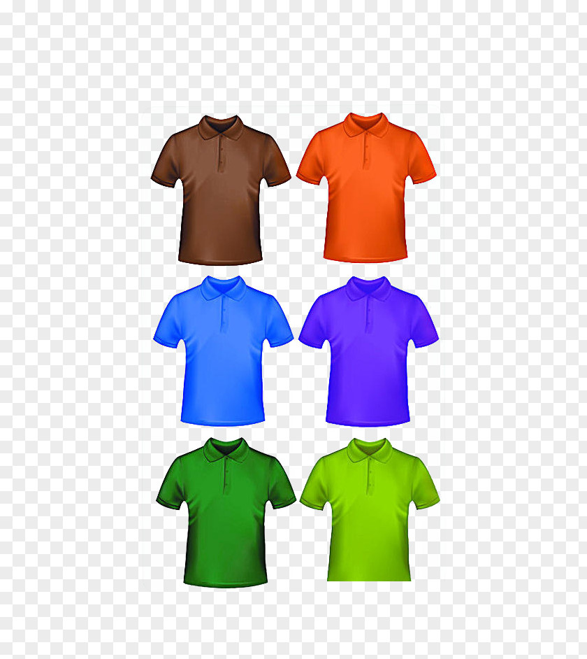 Color T-shirt Printed Polo Shirt Clothing PNG