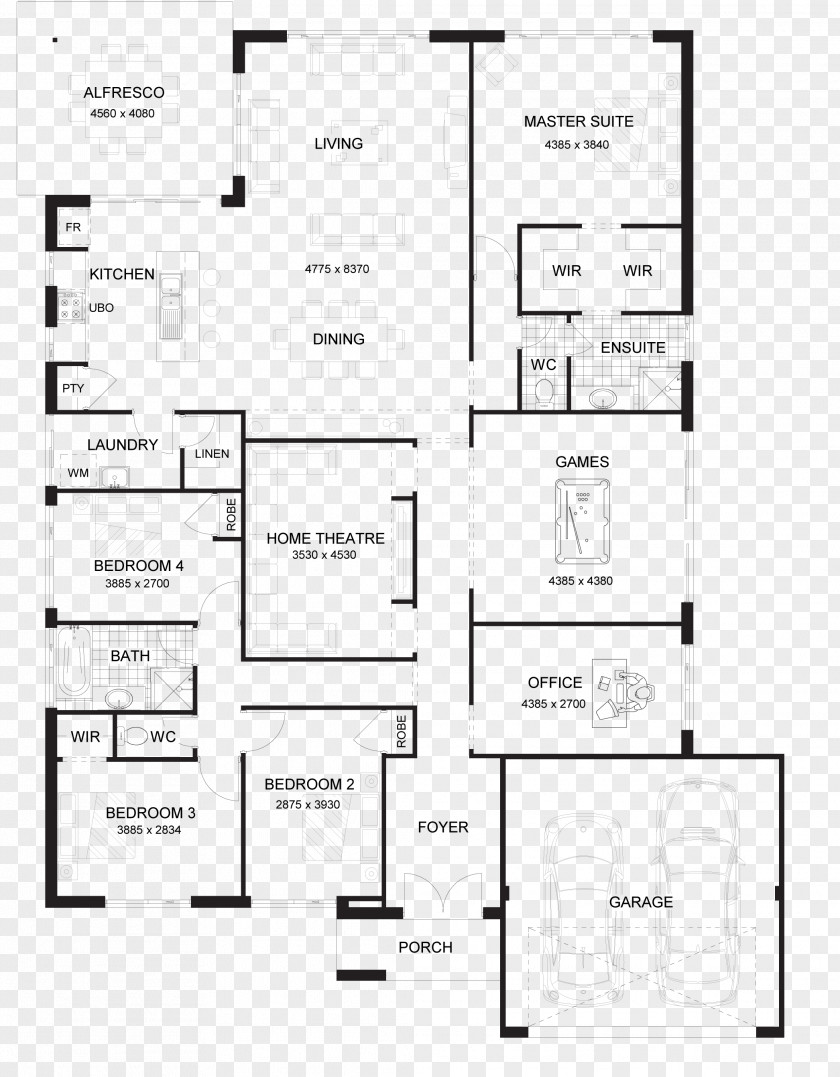 Design House Plan Floor PNG