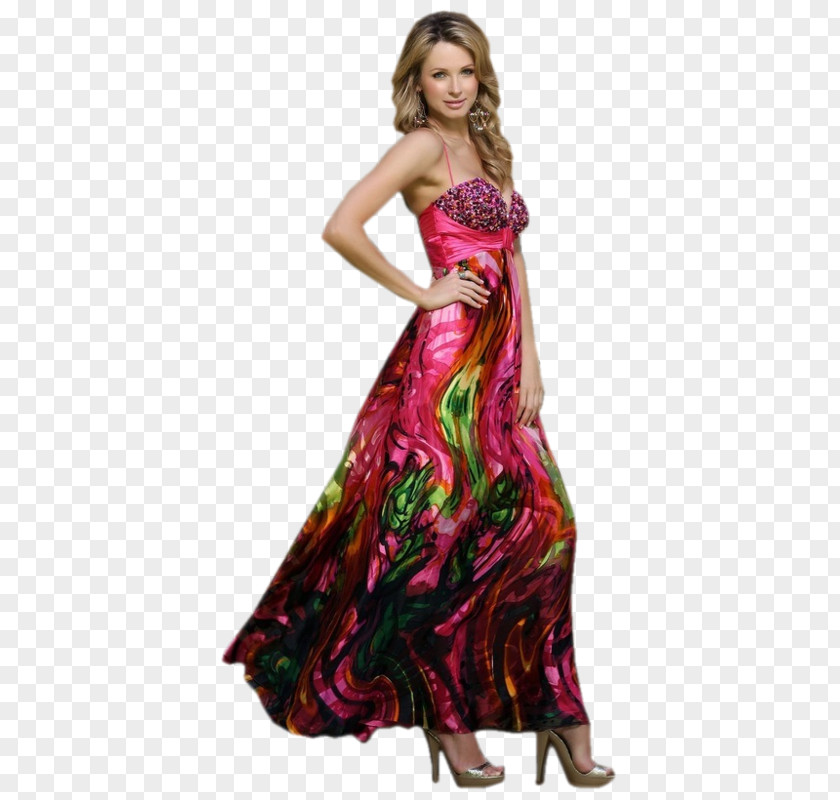 Dress Cocktail Woman Evening Gown PNG
