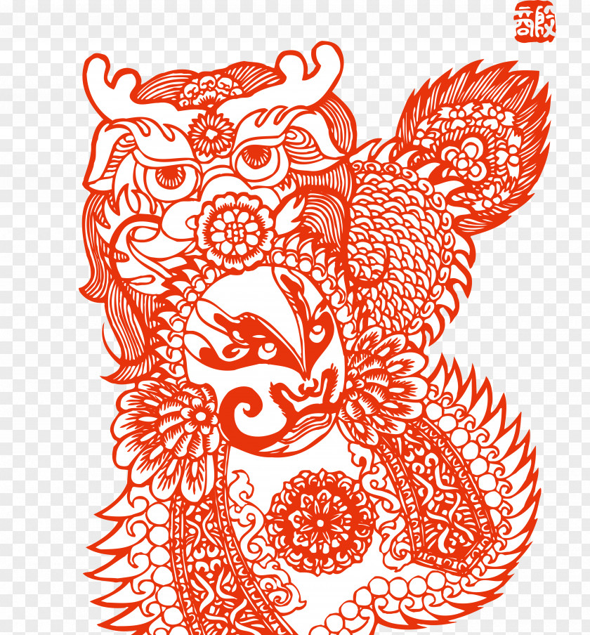 Facebook Peking Opera Papercutting Art PNG