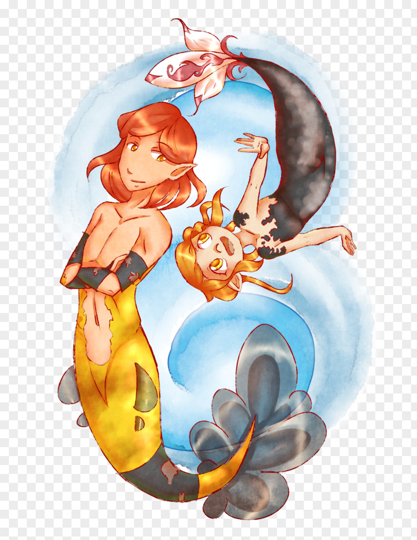 Mermaid Cartoon Organism PNG