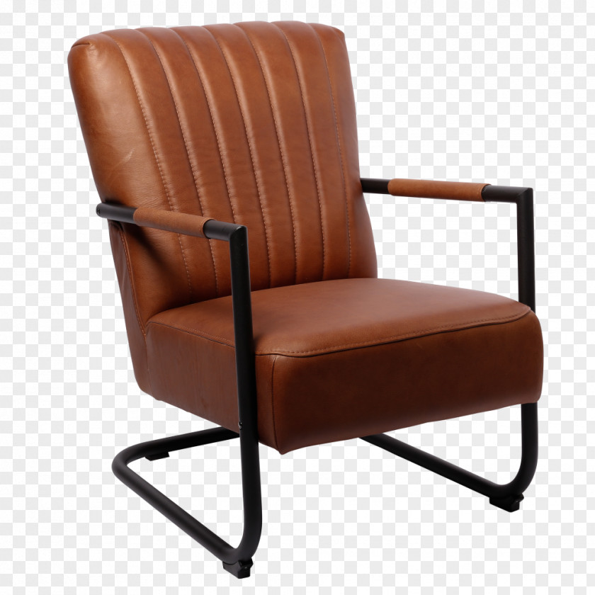 Chair Wing Fauteuil Leather Furniture PNG