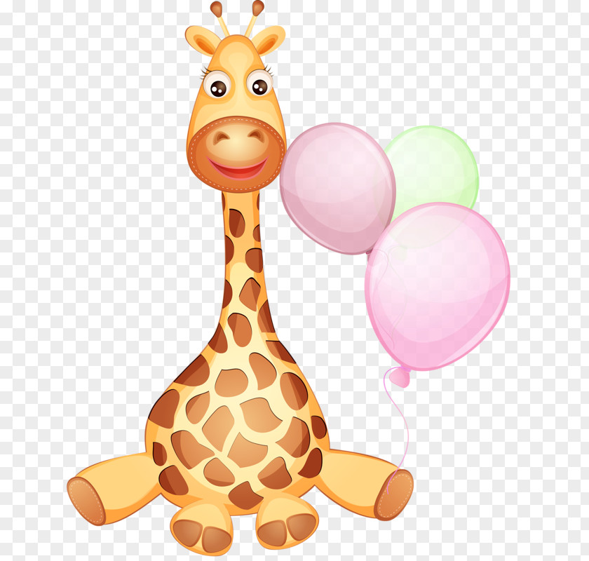 Cute Giraffe Infant PNG