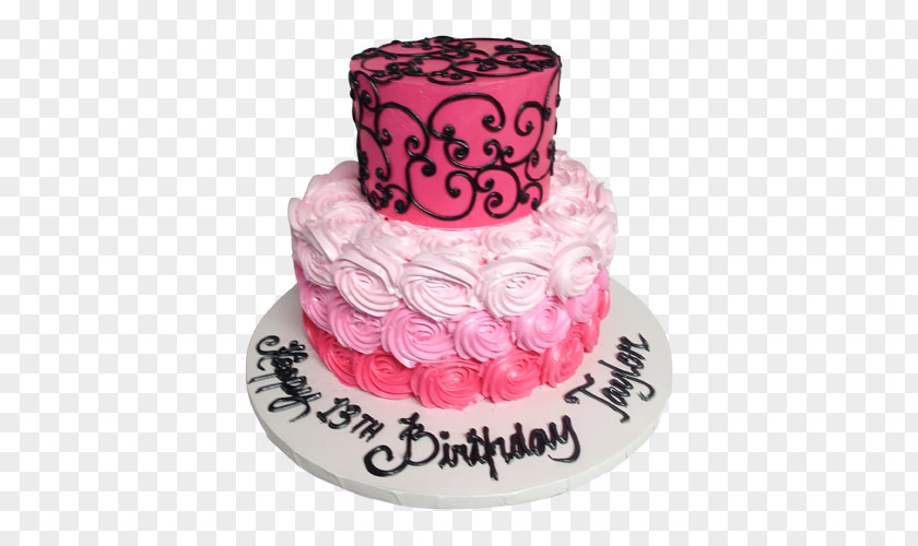PINK CAKE Birthday Cake Frosting & Icing Torte Princess PNG