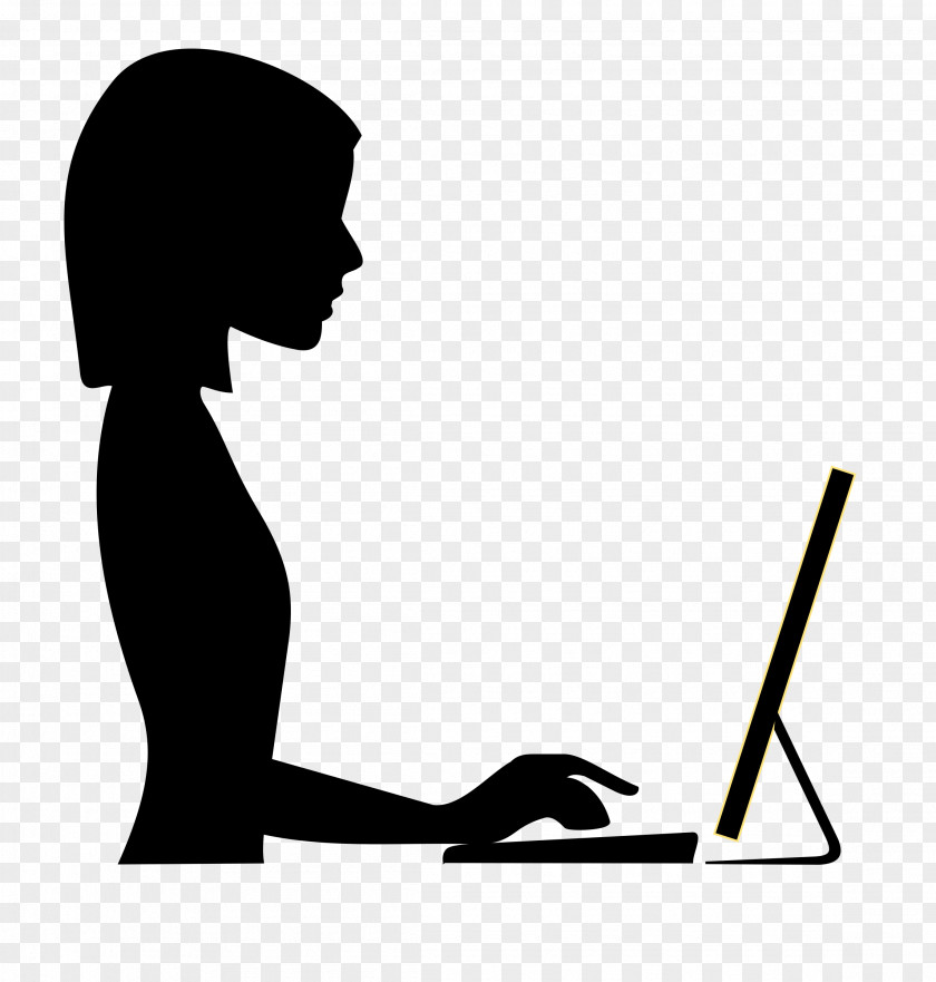 Typing Cliparts Woman Womens Work Clip Art PNG