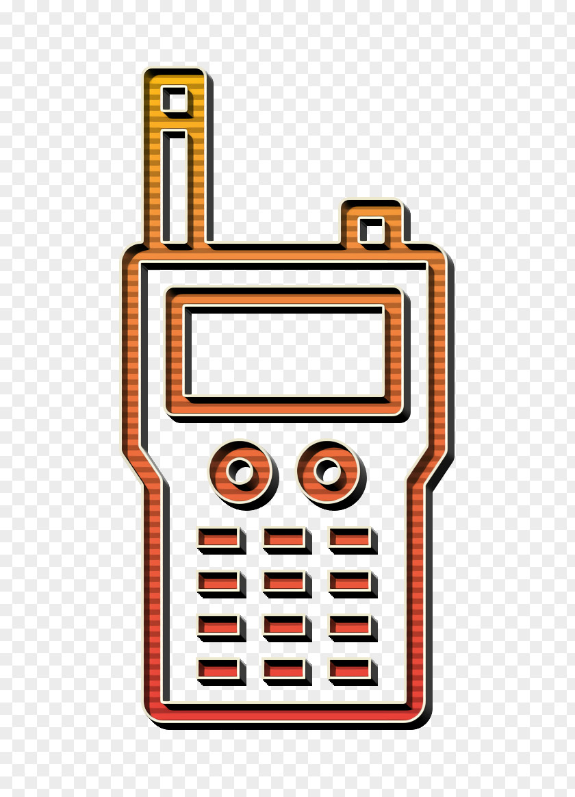 Walkie Talkie Icon Crime Frequency PNG