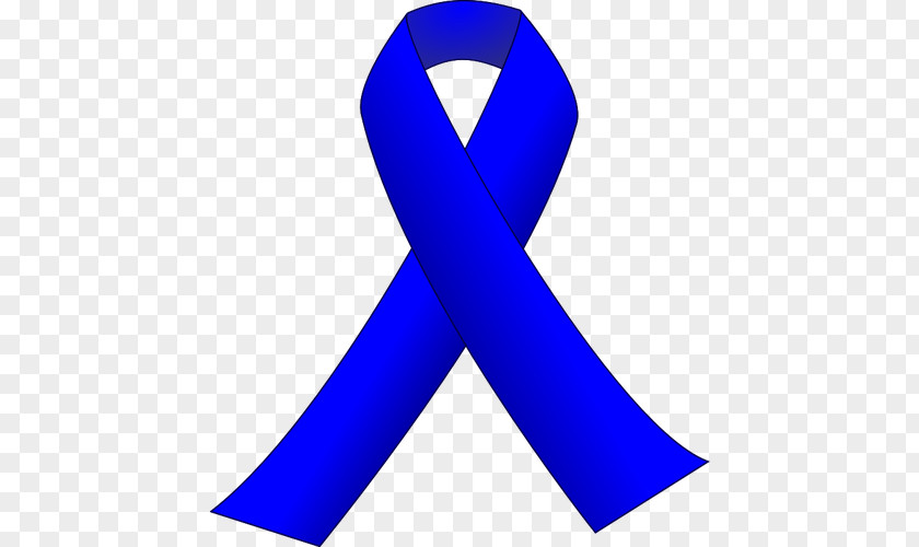 Color Ribbon Awareness Colorectal Cancer Blue Clip Art PNG