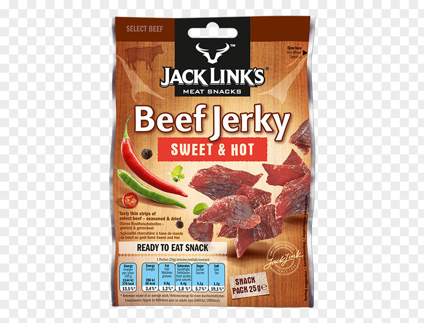 Jerky Jack Link's Beef Meat Chili Con Carne PNG