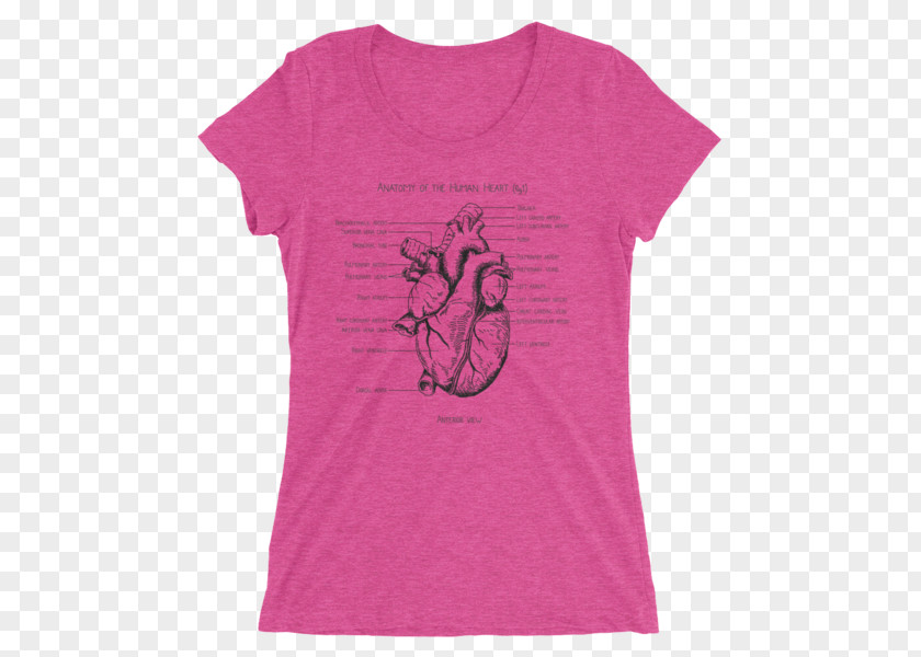 Anatomic Heart Long-sleeved T-shirt Form-fitting Garment Clothing PNG