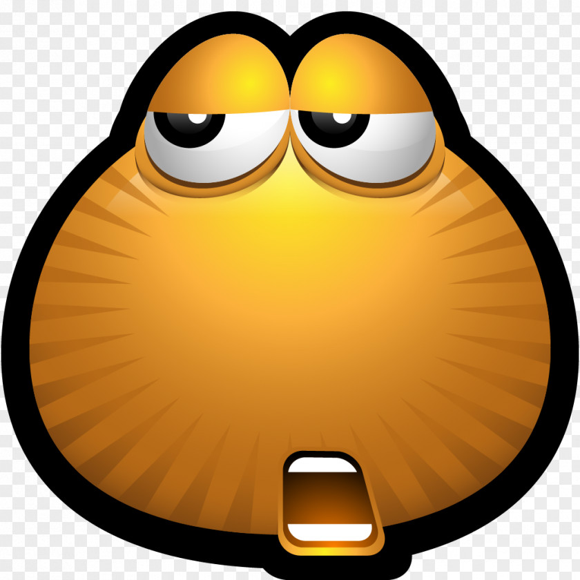 Brown Monsters 46 Emoticon Yellow Beak Smile PNG