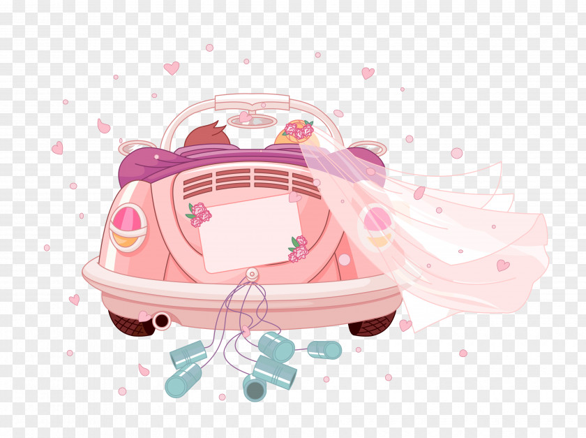 Cartoon Wedding Car Invitation Royalty-free Clip Art PNG