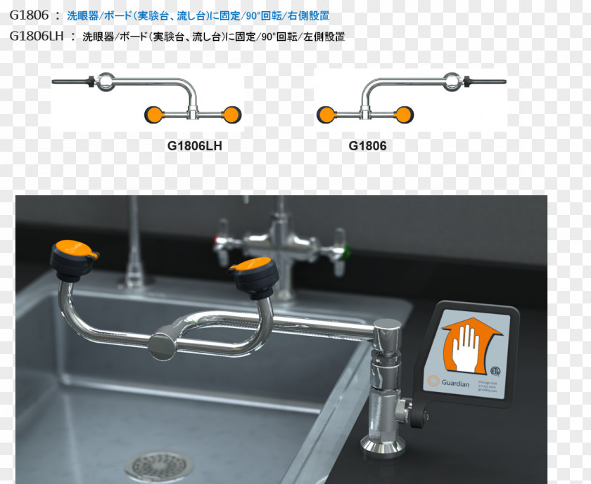Sink Eyewash Station Deck Shower PNG