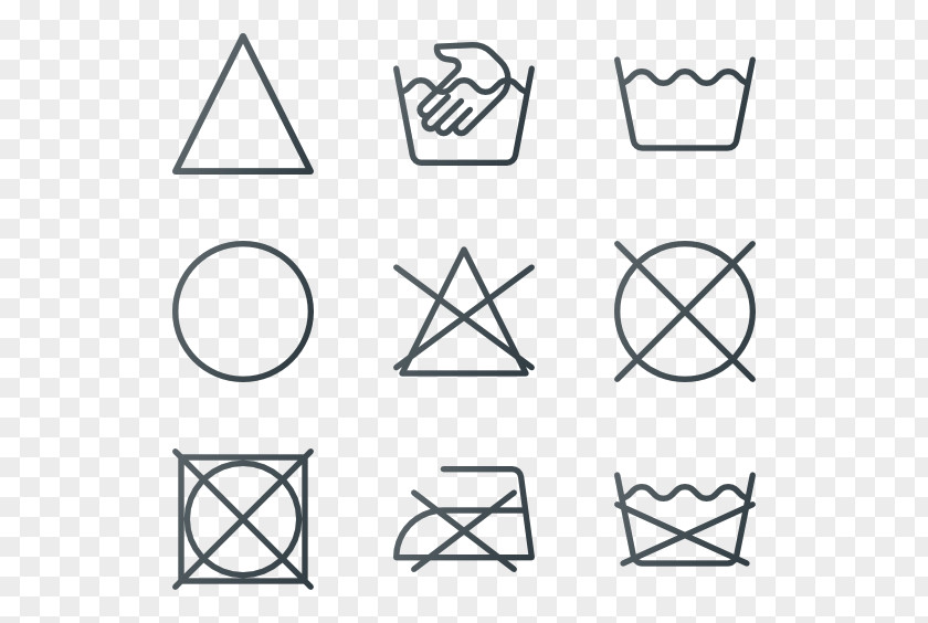 Textile Laundry Symbol Cotton Washing PNG