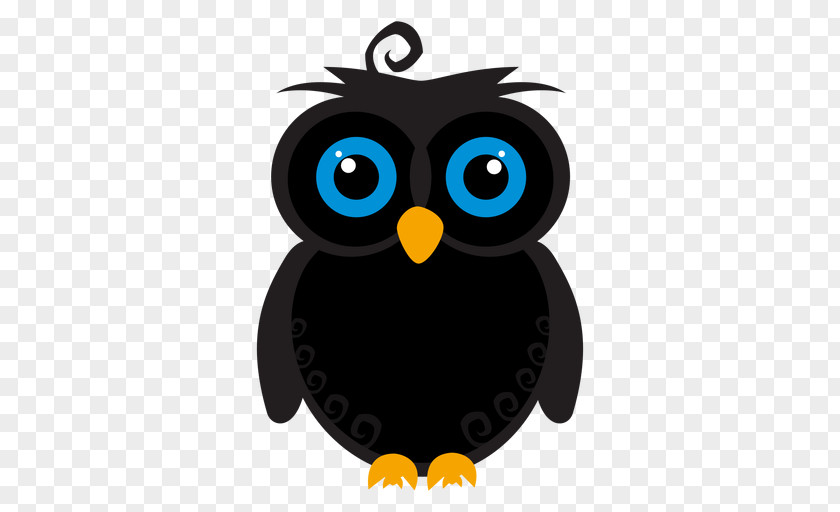 Cartoon Owl Silhouette PNG