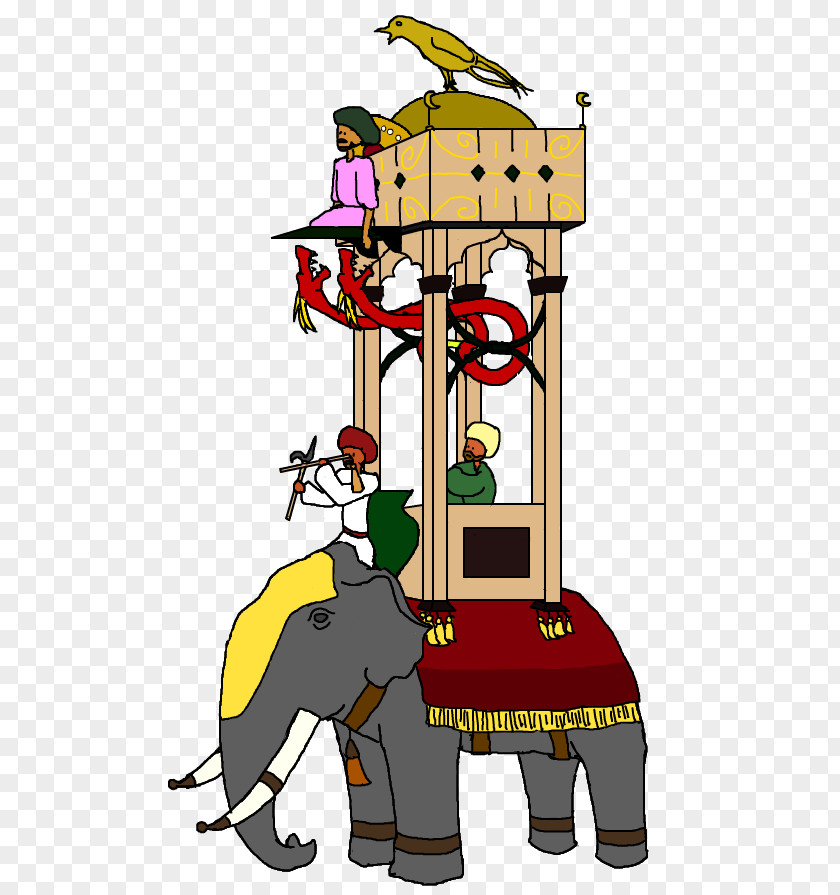 Ibn Battuta Elephant Clock Character Tree Clip Art PNG