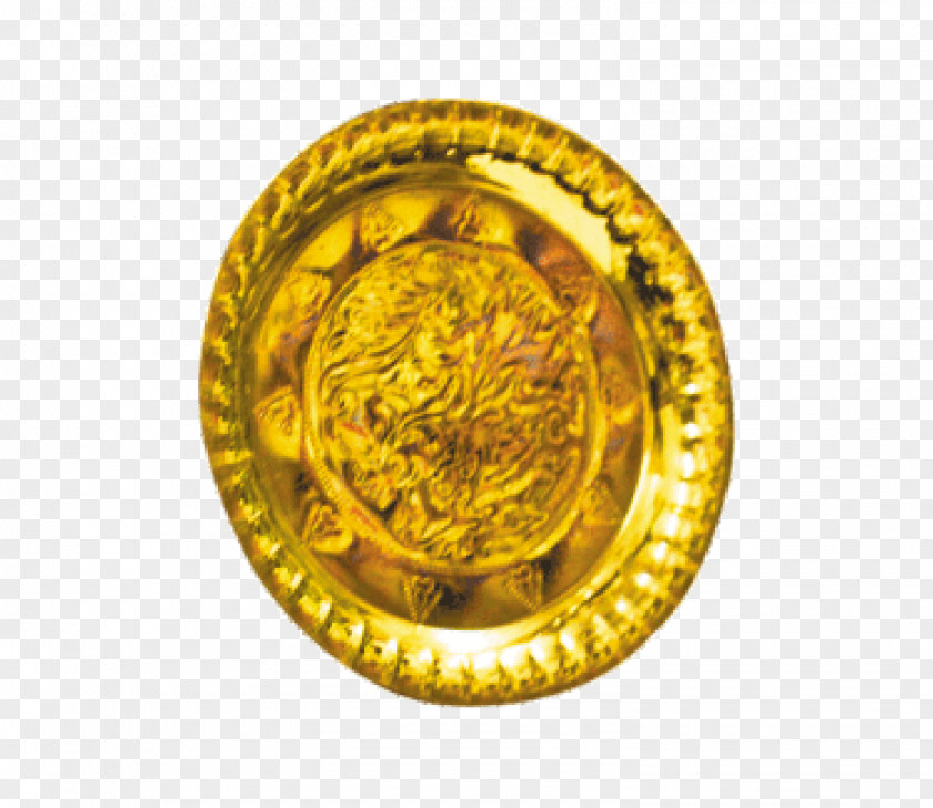 New Item Brass Coin Puja Golu Steel PNG