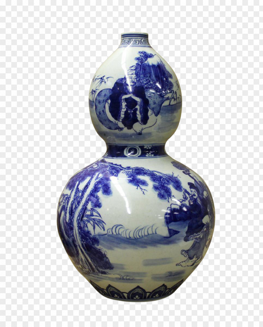 Blue And White Porcelain Bowl Ceramic Vase Cobalt Pottery PNG