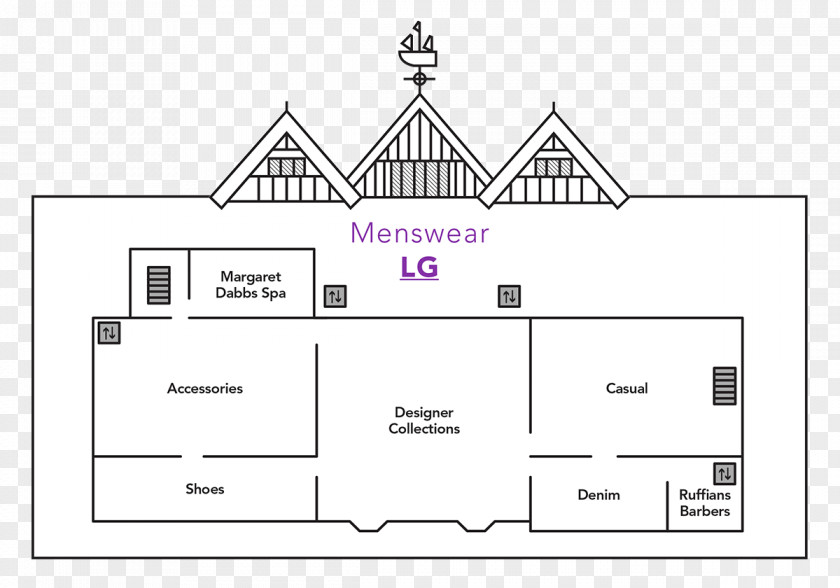 French Fashion Designers Streetwear Liberty Regent Street Map Floor Plan Department Store PNG