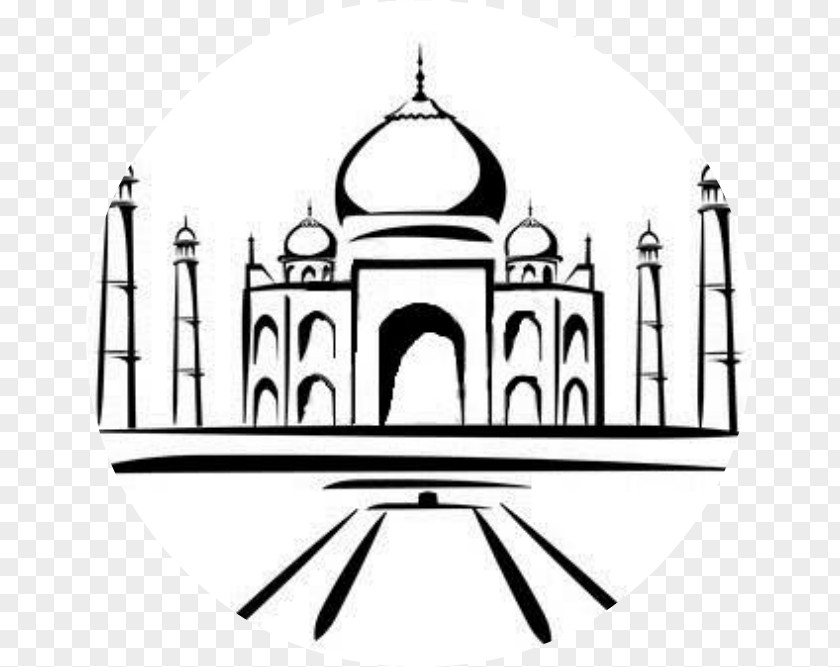 Taj Mahal Wall Decal Sticker PNG