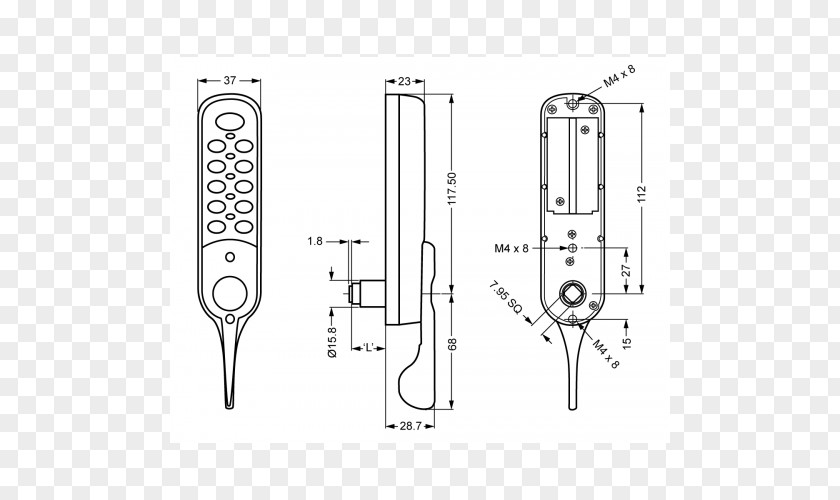 Line Door Handle Drawing PNG