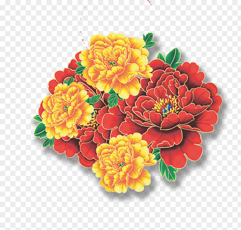 Peony Moutan Chinese New Year PNG