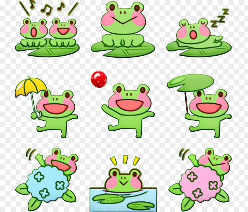 Animal Figure Frog Green Clip Art Cake Decorating Supply PNG