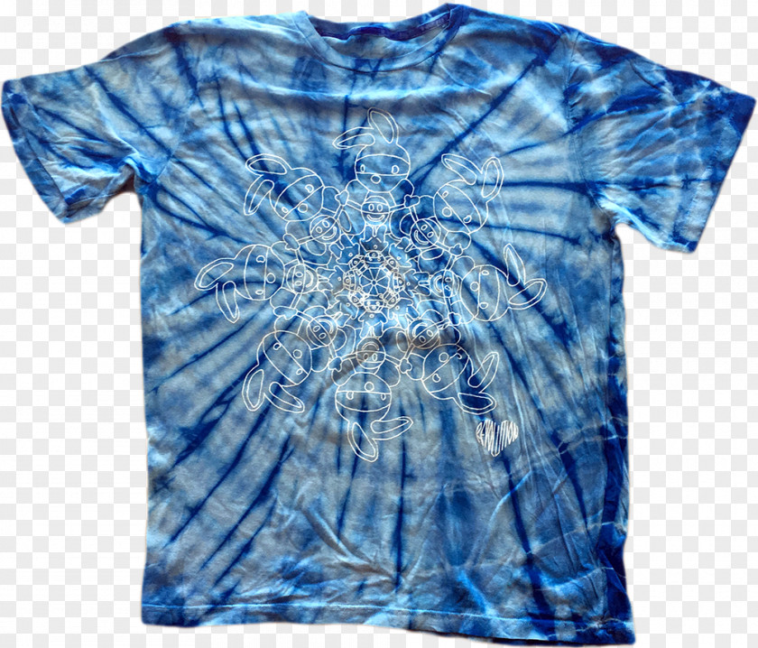 Blue Vortex T-shirt Electric Clothing Cobalt PNG