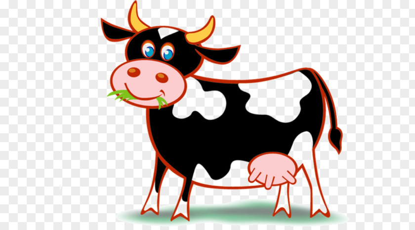 Cartoon Cow Dairy Cattle Ox Clip Art PNG