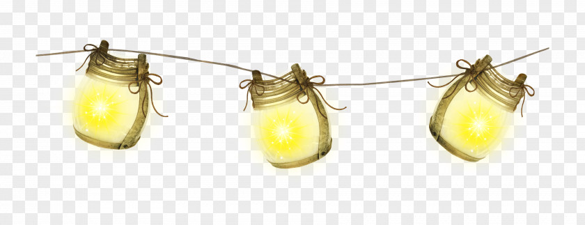 Flashlight Glass Bottle Rope Lantern PNG