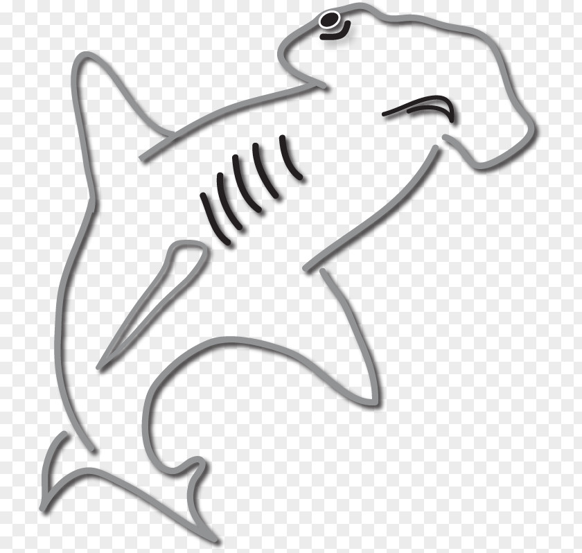 Shark Hammerhead Fish Logo Clip Art PNG