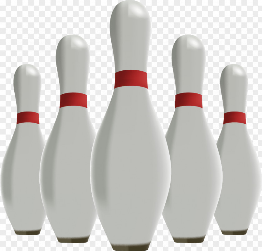 Vector Bowling Pin Ball Skittles PNG