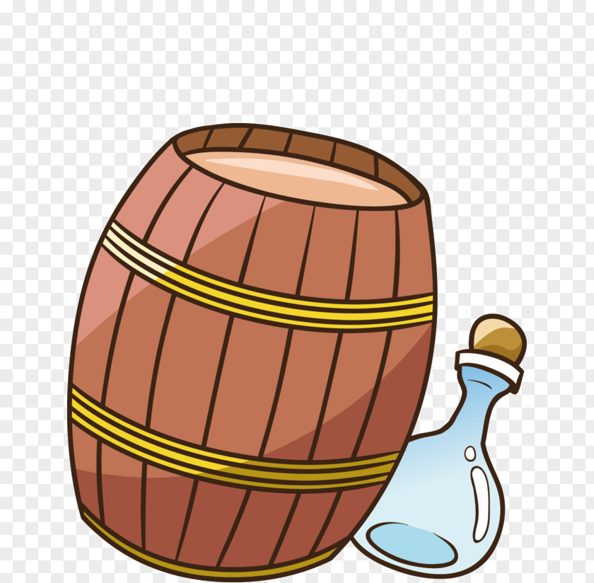 Wine Barrel Cartoon Image Clip Art PNG