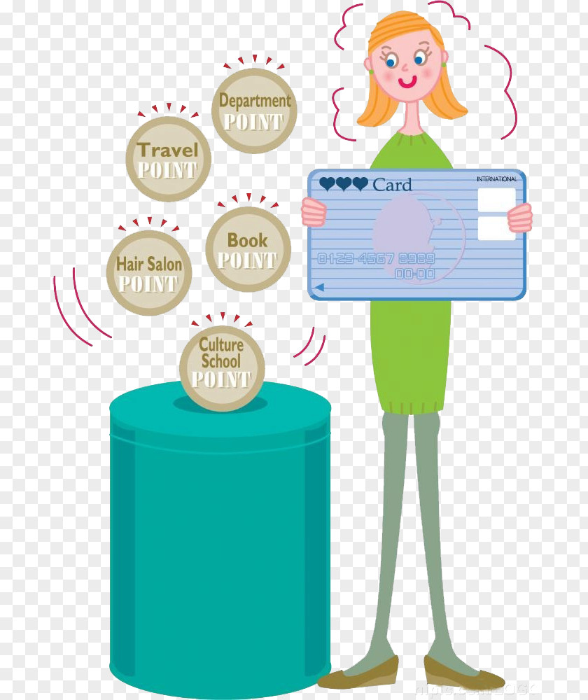 Green Skirt Woman Credit Card Loyalty Program PNG