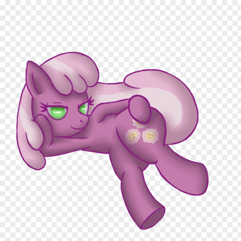 Horse Cat Cartoon Pink M PNG