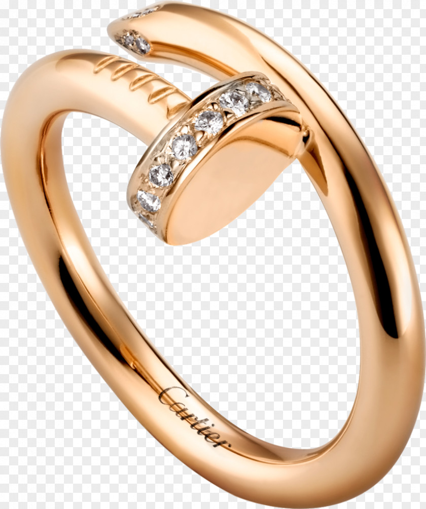 Ring Cartier Diamond Jewellery Colored Gold PNG