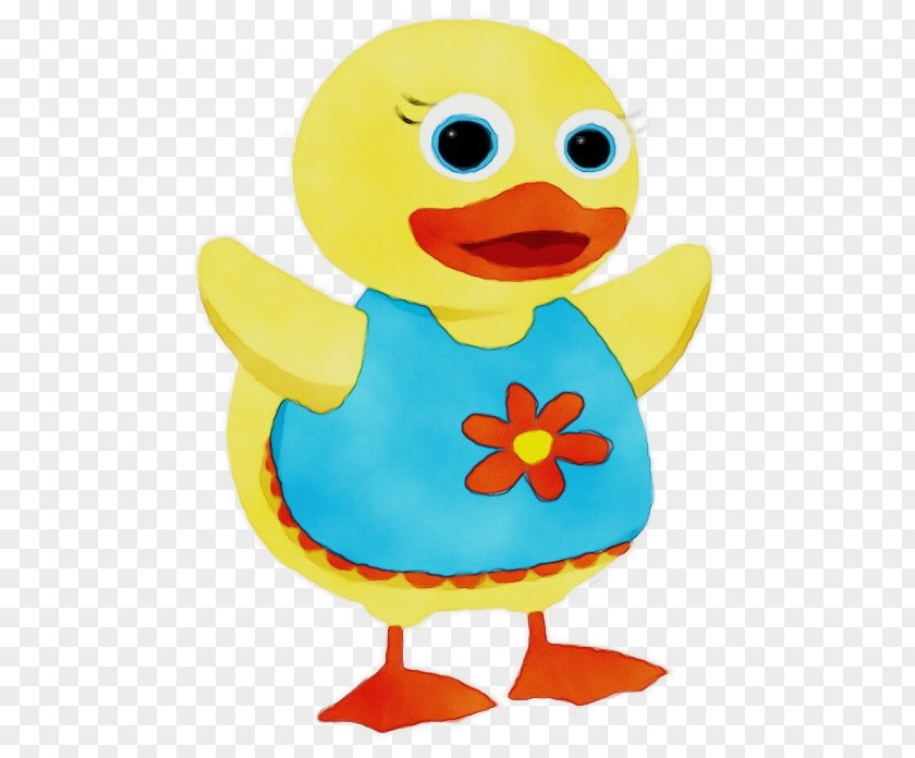 Rubber Ducky Water Bird Child Background PNG