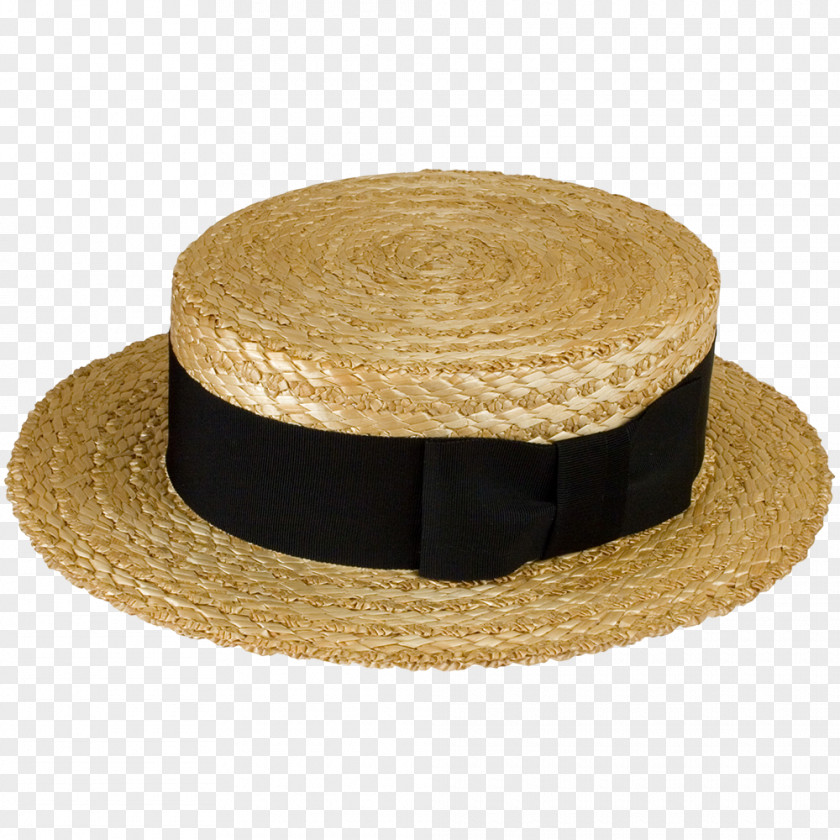 Sun Hat Straw Boater Fedora Cap PNG