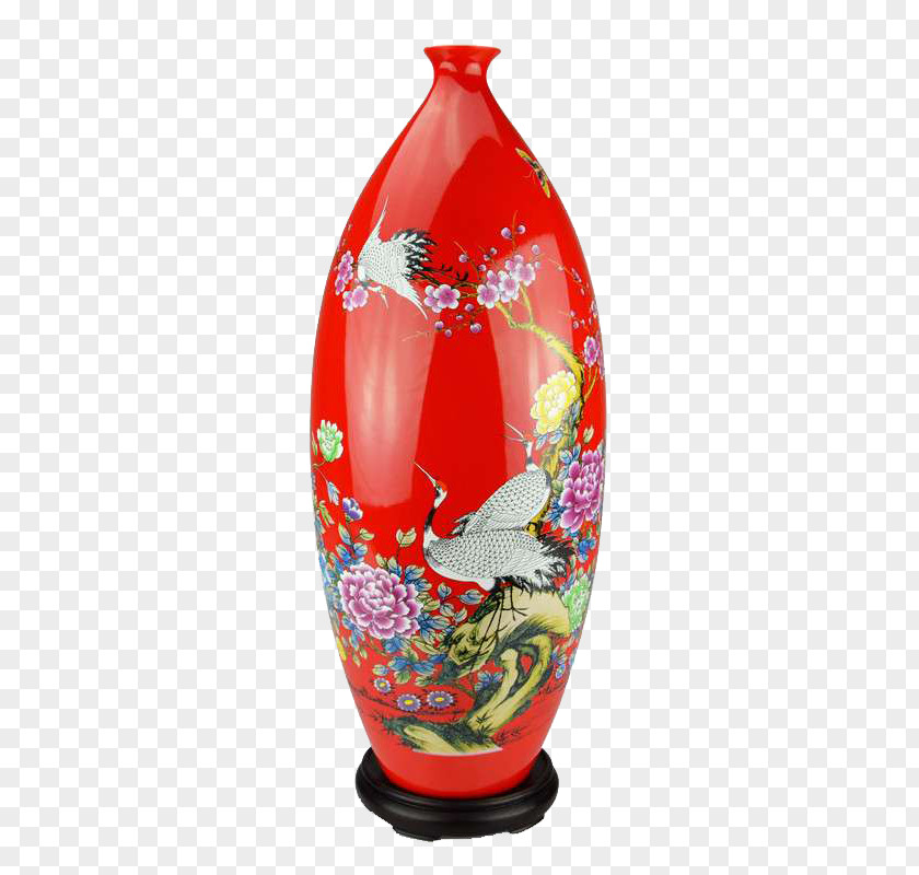 Creative Red Floor-large Vase PNG