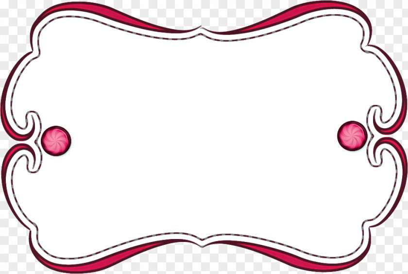 Heart Pink Christmas Borders PNG